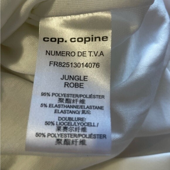 COP.COPINE Jungle White Mini Shift Dress Size L - Picture 13 of 16